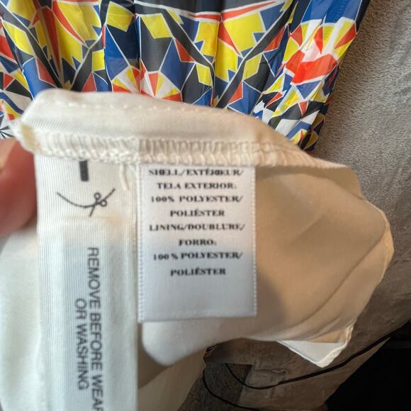 Ann Taylor Geometric Kaleidoscope Maxi Dress Bold Abstract Print Size 2 New‎ - Picture 8 of 8